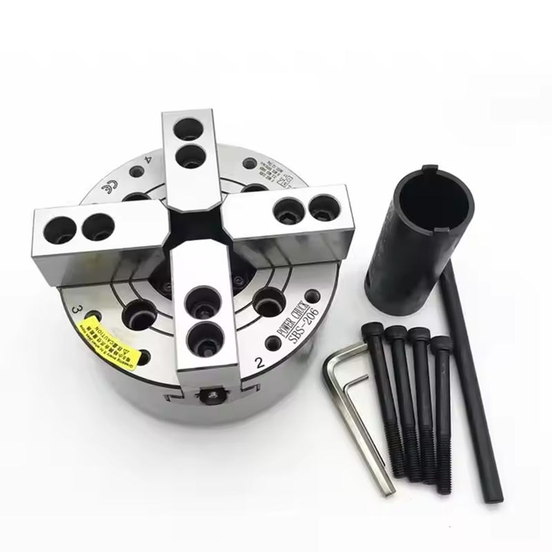 Factory wholesale SBS210 four-jaw hydraulic chuck 10 inches CNC milling efficient clamping