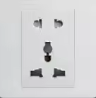 Toma de corriente de pared con interruptor de venta al por mayor de fábrica, toma de corriente doméstica, 2, 3 grupos, 2 vías, 110 V, G06 - 2 juegos de enchufes universales/86mm*86mm/American Standard
