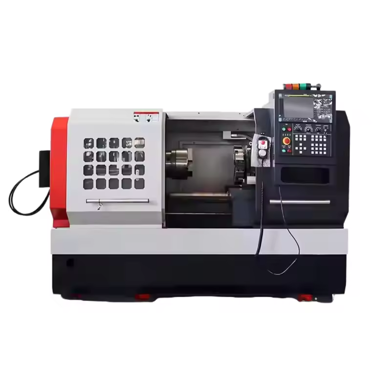 Manufacturers hot selling high quality metal high precision small flat bed CNC lathe
