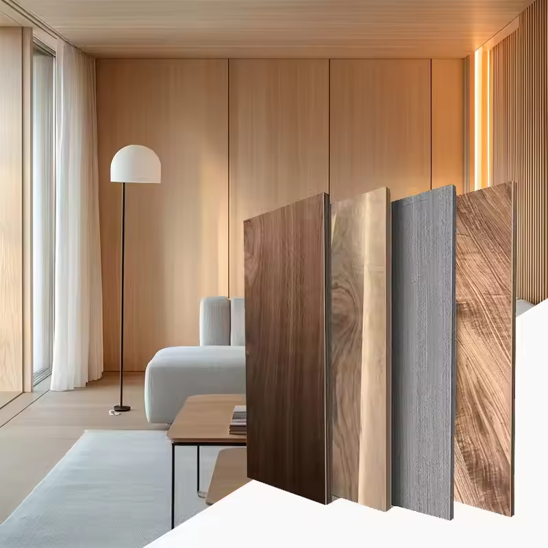 Factory direct sales The most popular design foam board for interior WPC/PVC bamboo charcoal wood veneer wall panel