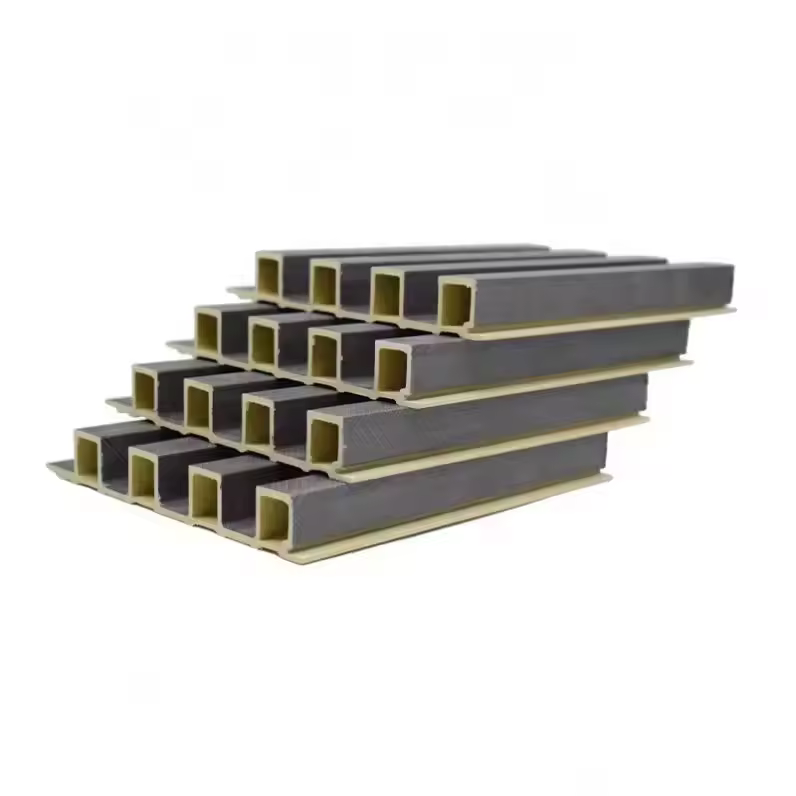 [Quality Assurance] 160mm wide WPC wood plastic groove wall panel, environmentally friendly, waterproof and moisture-proof, high-end interior decoration