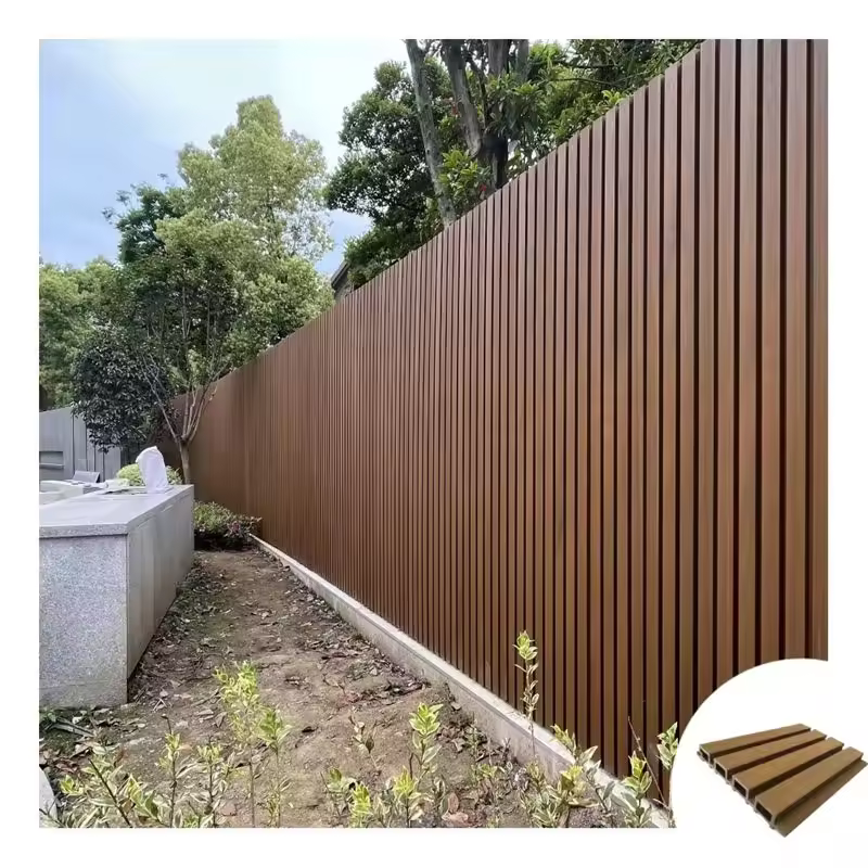 Manufacturers wholesale modern wood plastic wall panels fireproof sound insulation exterior wall plastic wood composite decoration interior wall plastic cladding wall covering