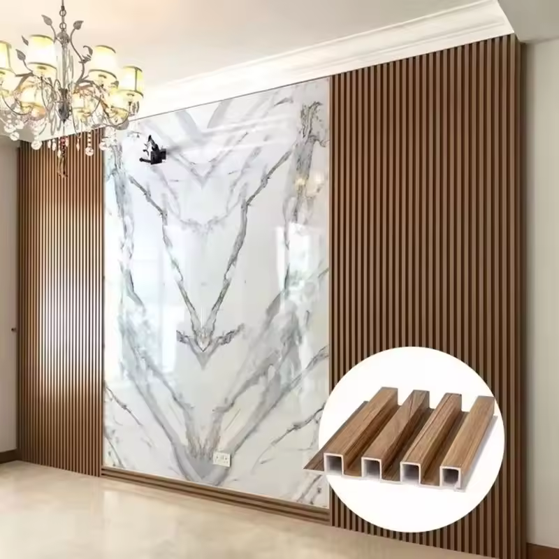 Interior decorative wall panels Wood plastic blinds PVC boards Bamboo charcoal boards Decorative panels