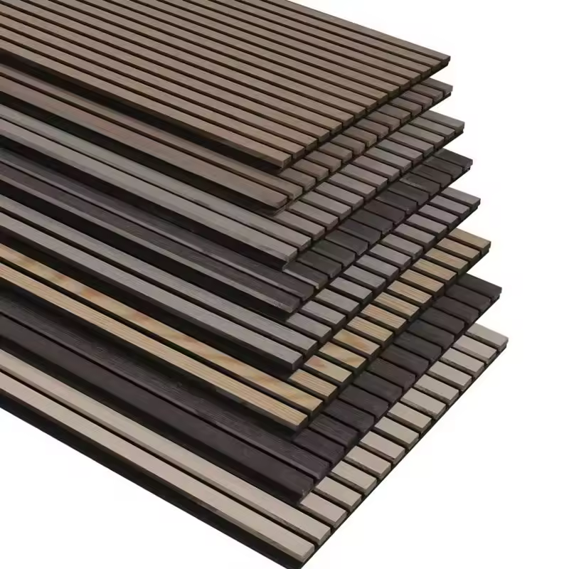 Room sound insulation panels sound absorbing panels pvc mdf wpc decorative fabric slats wall panels sound insulation acoustic wall