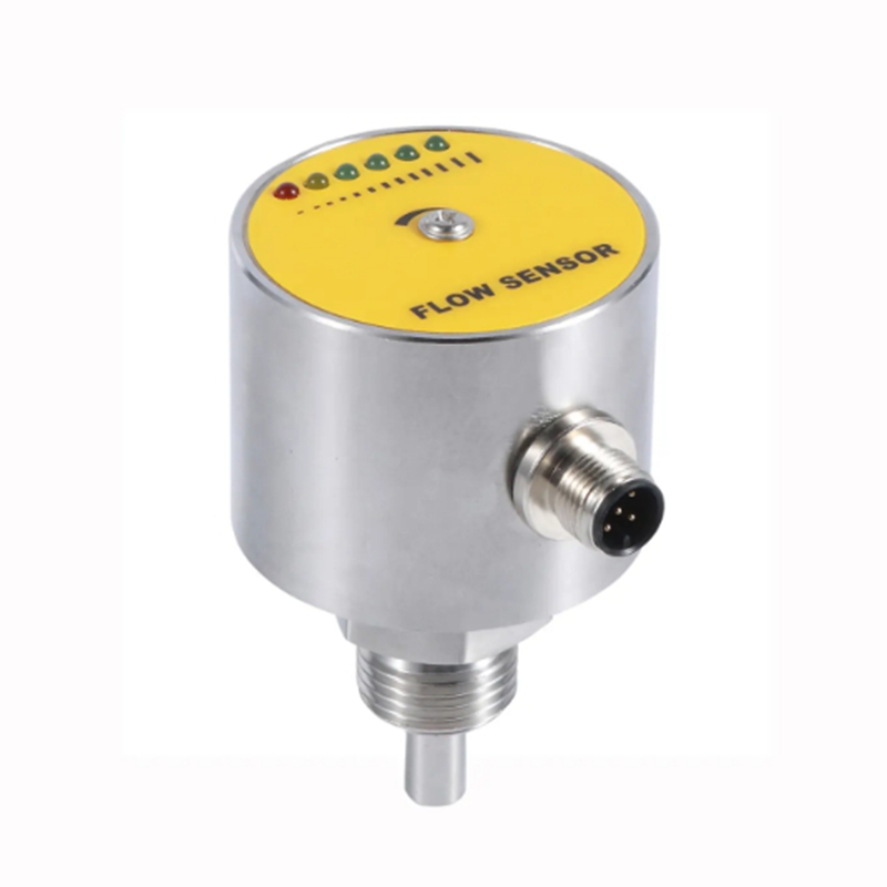Factory wholesale flow switch plug-in electronic thermal flow controller relay PNP output stainless steel monitoring liquid flow