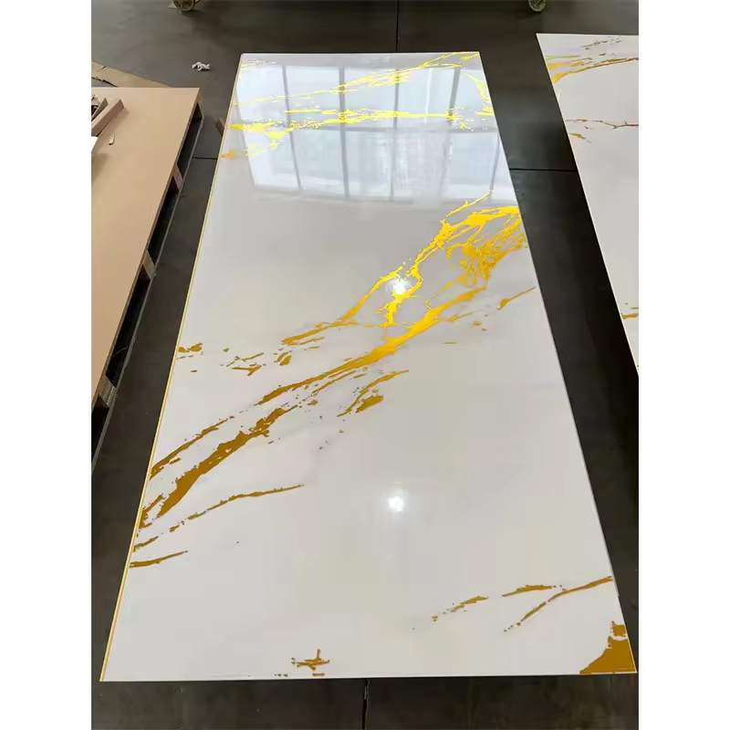 Wholesale, hot sales, rapid production. UVPVC marble panels with marble surface.