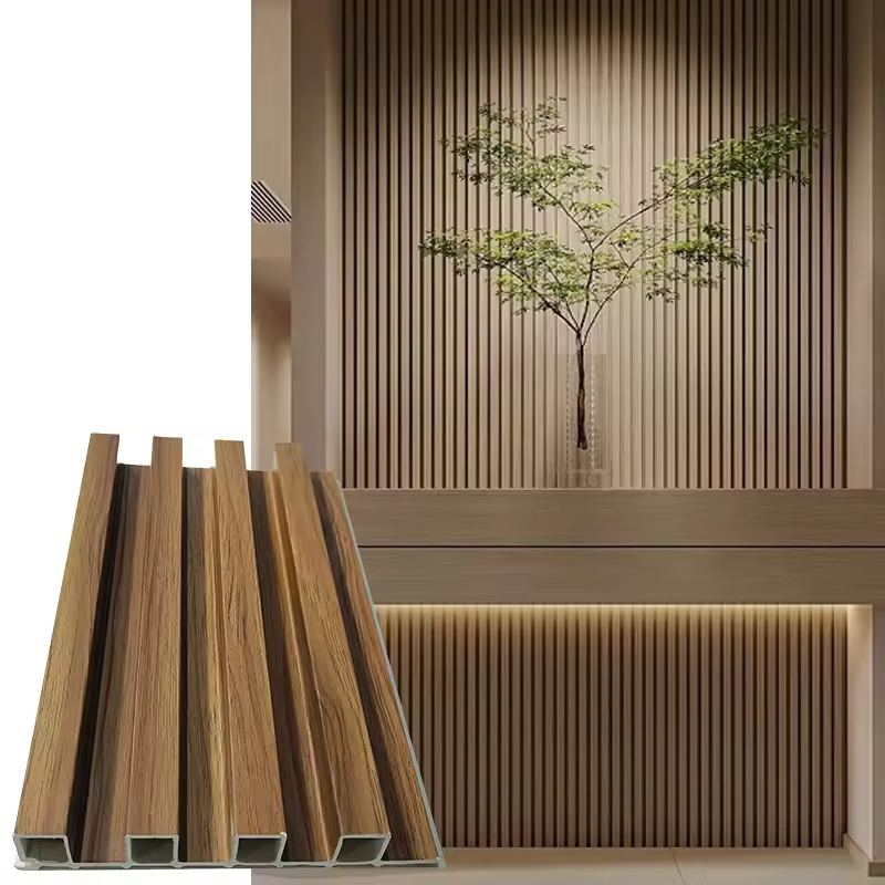Wholesale new materials WPC wall panels environmentally friendly customizable colored wood plastic wall panels interior decoration