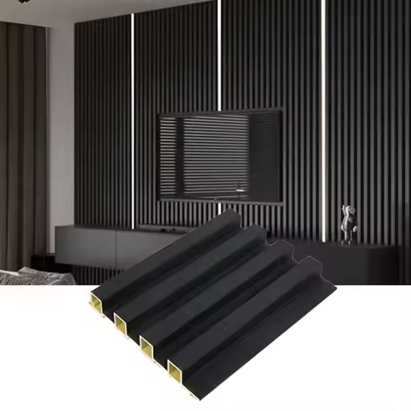 Quality Assurance Grooved PVC Cladding WPC Wall Panel System