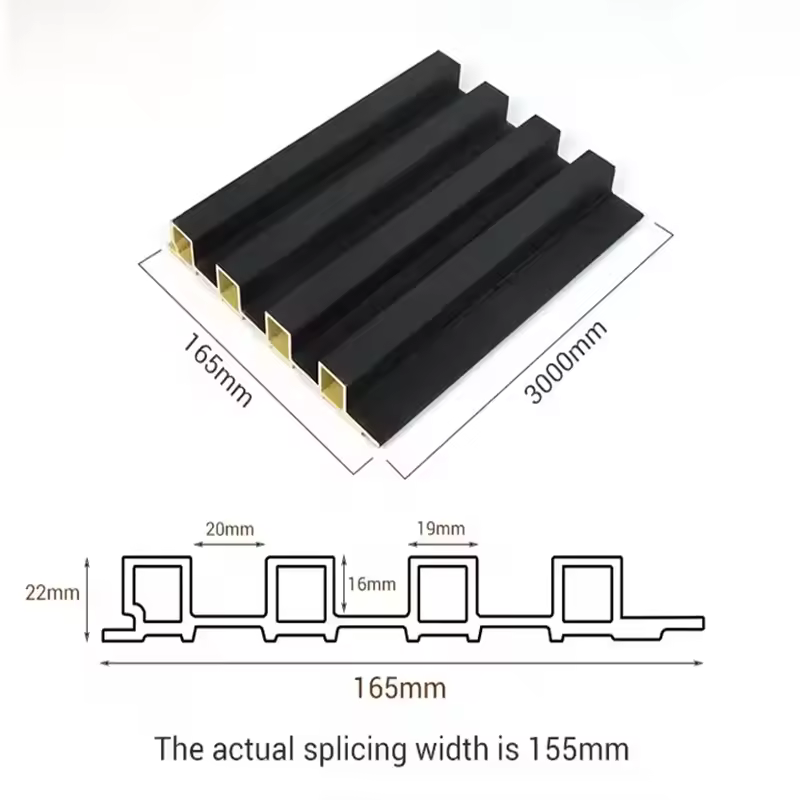 Professional custom grooved three-dimensional PVC covering