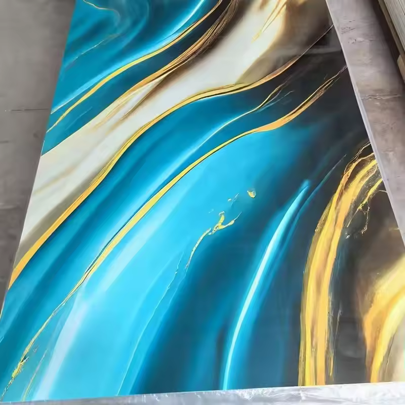 Hot-selling new PVC wall panels with marble patterns
