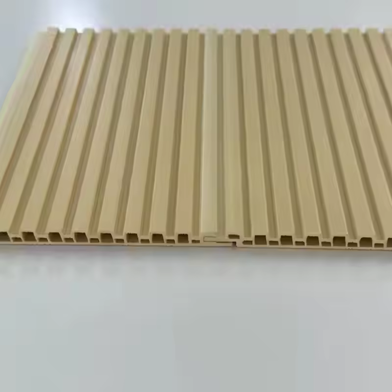 Customized New Product Waterproof Decorative Wood Composite Grooved WPC Wall Panel for Interior Decoration