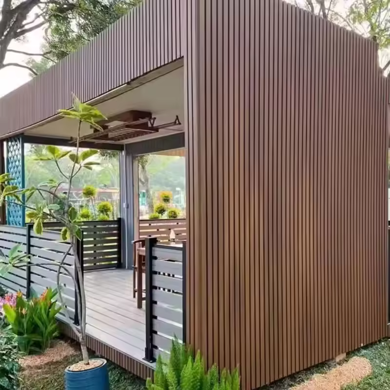 Environmentally friendly outdoor WPC wall panels 3D PVC exterior wall decorative panels Zero formaldehyde Anti-aging High temperature and cold resistance