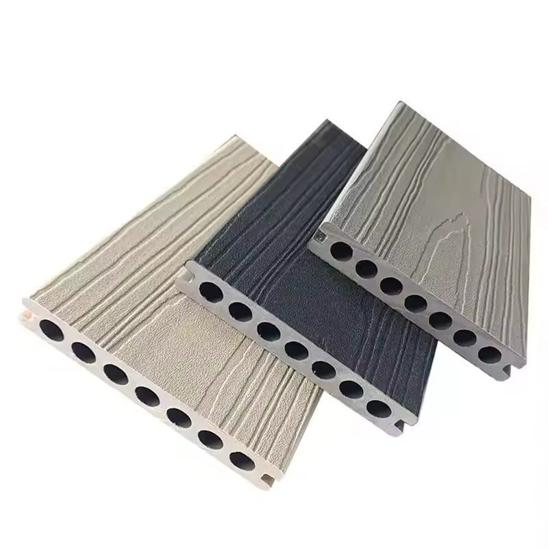 Brand new anti-crack wood plastic flooring outdoor courtyard flooring waterproof sun-proof anti-deformation