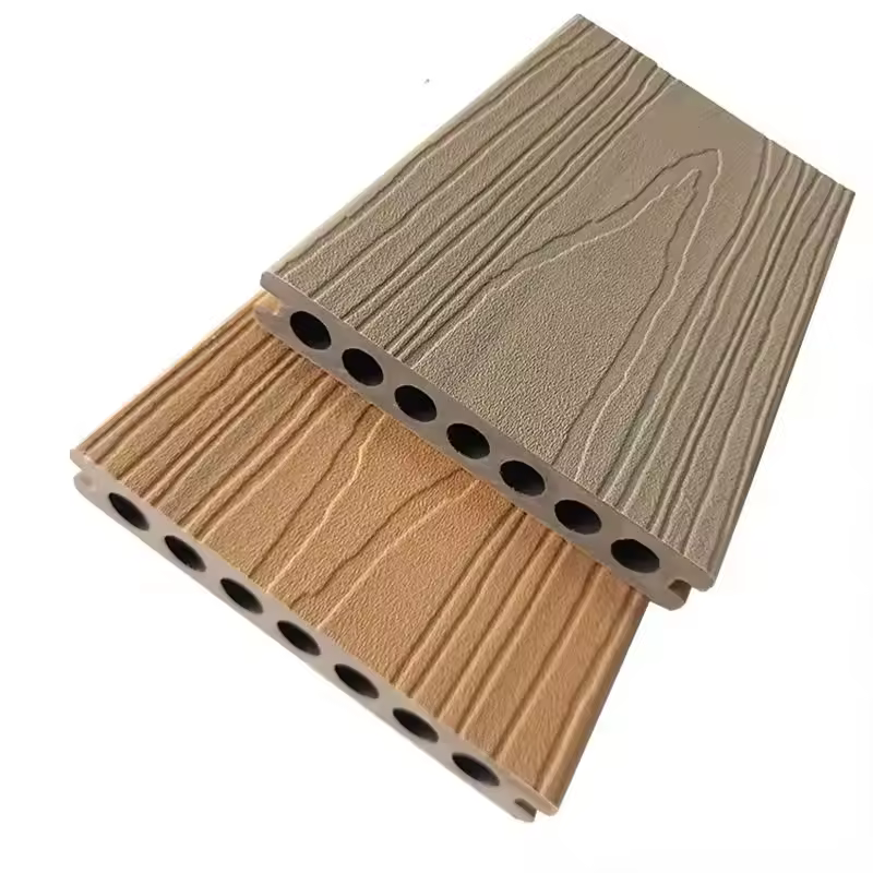 Manufacturer's special offer wood plastic composite flooring outdoor anti-crack design for garden terrace