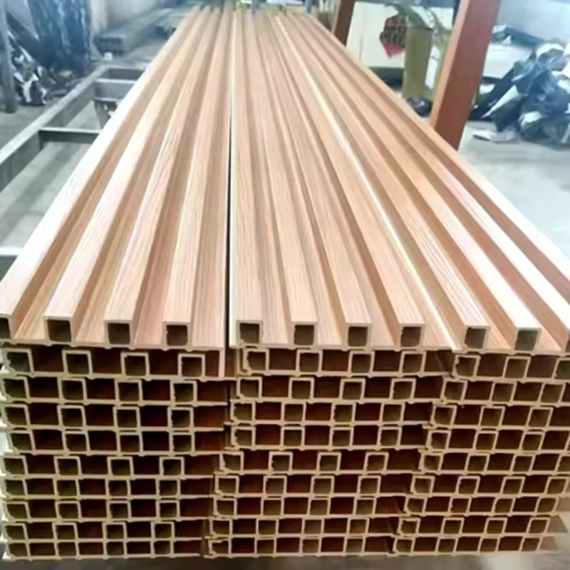 Best-selling interior decorative WPC (Wood-Plastic Composite) & PVC coated cladding grooved wall panels | WPC interior wall panels