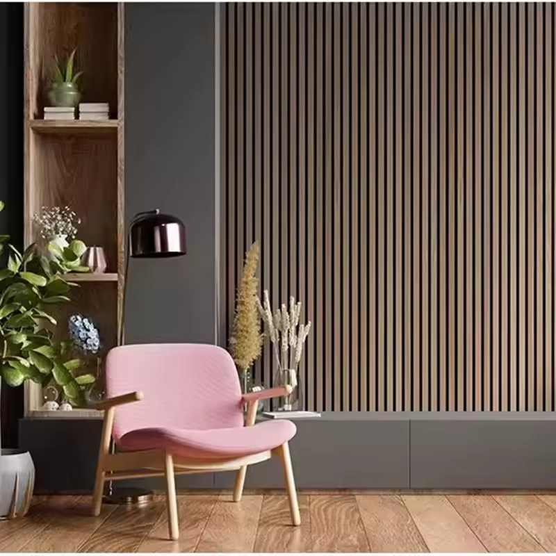 Fire-resistant and sound-insulating decorative interior PVC wall panels