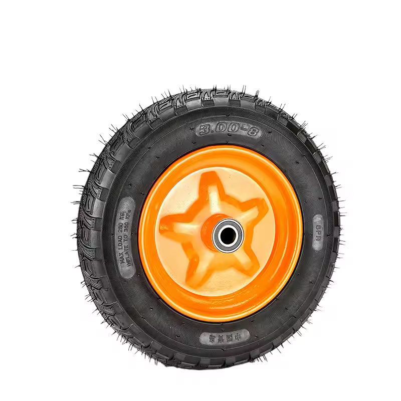 350-4 Aluminum Alloy Solid Rubber Wheel | Universal Wheel for Flatbed Cart | Heavy-Duty 10-inch Industrial Caster Wheel