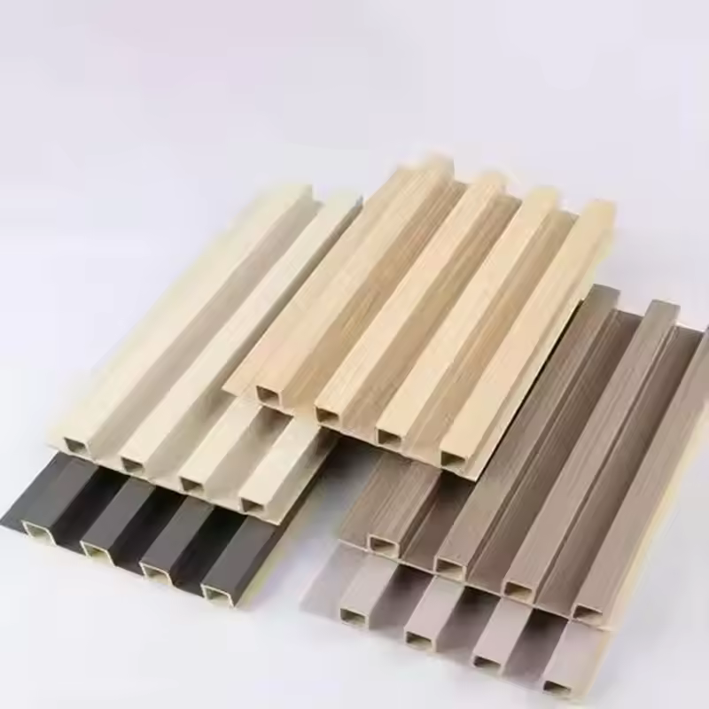 Wholesale Direct Sales Wpc Decoration Modern Style Wide Wood Eco-friendly Indoor 3d Texture Wall Panel