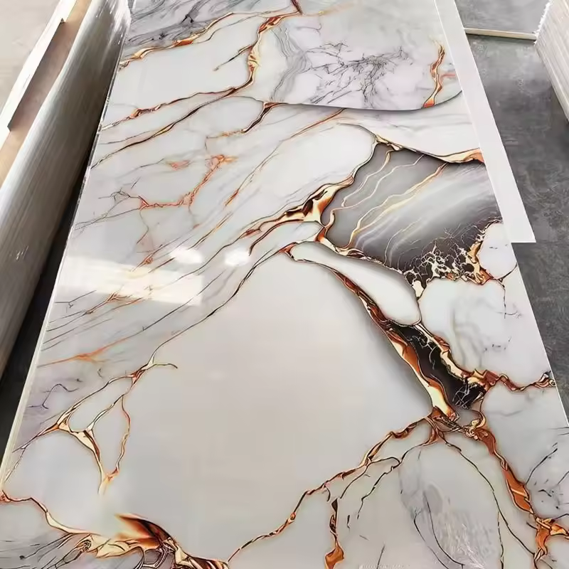 High quality wholesale UV board high gloss marble board PVC wall panel suitable for wall decoration