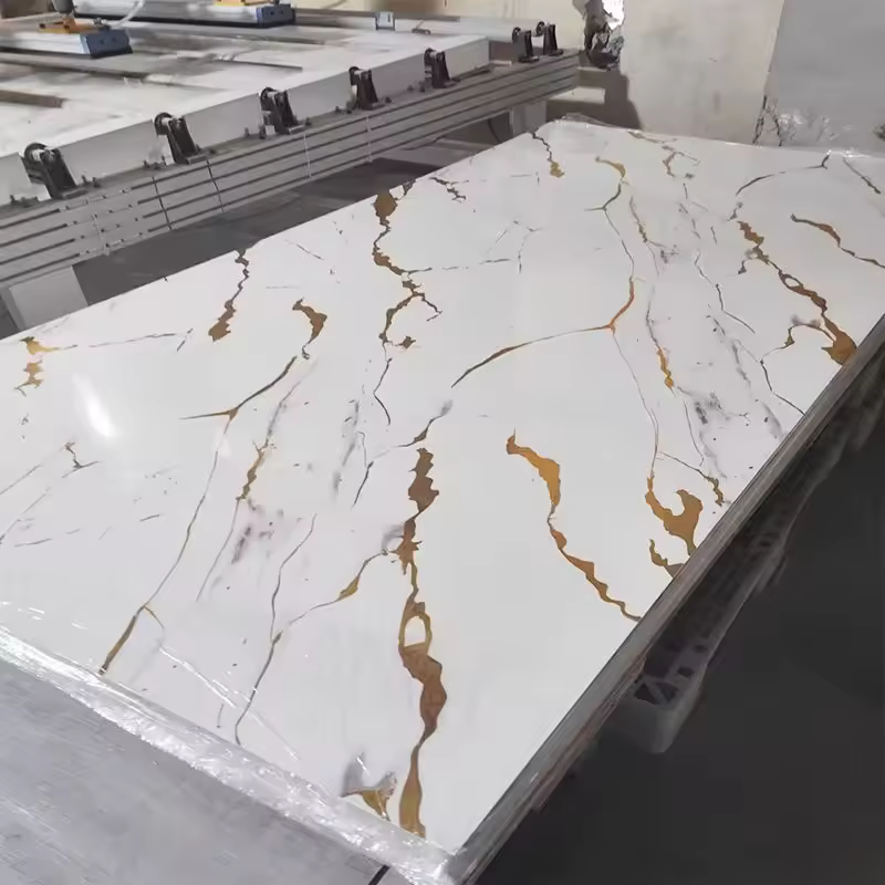 Environmentally friendly UV board wholesale High gloss wear-resistant PVC wallboard Modern wall decoration material