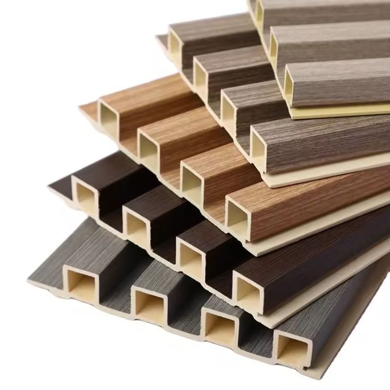 Cost-effective WPC wallboard Decorative house building materials Economical wood grain PVC wood plastic wallboard