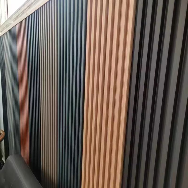 Customizable WPC wall panels Color cladding groove panels Interior decorative wall panels