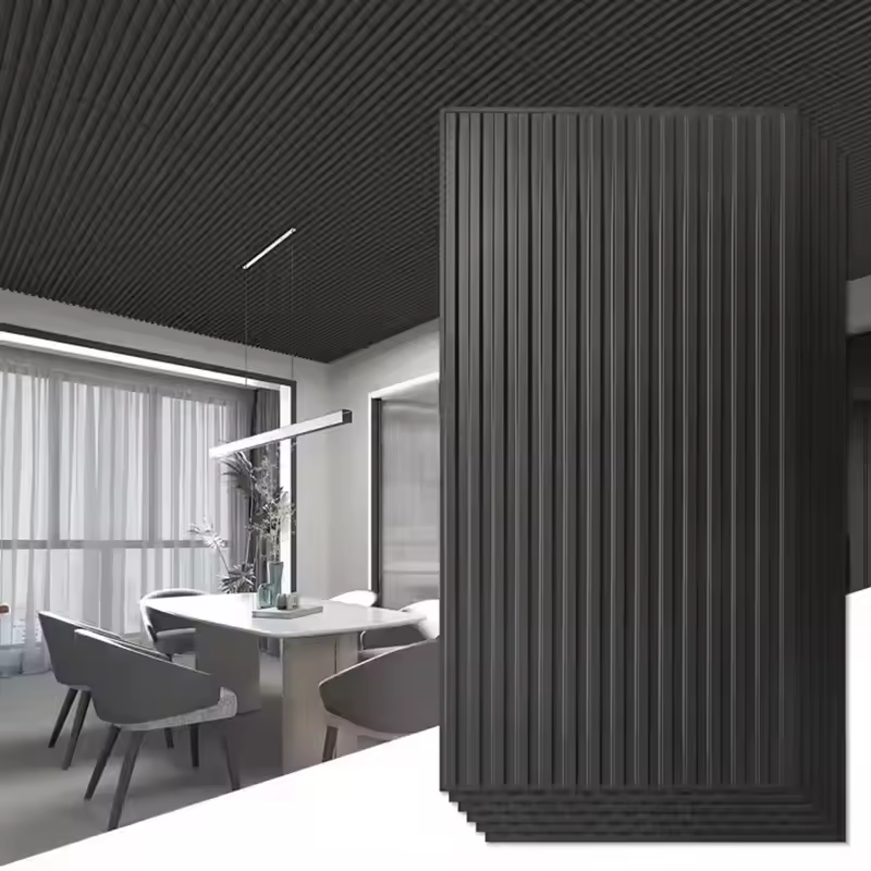 Factory direct sale waterproof and fireproof wpc wall panel interior design
