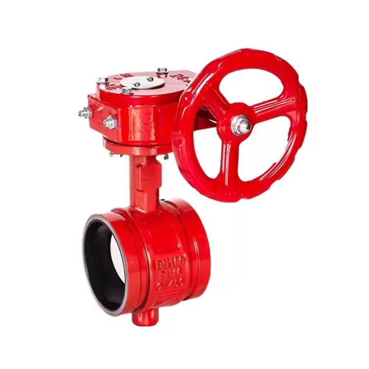 Factory direct sales of turbine groove butterfly valve XD381X-16Q, ball-milled cast iron water conservancy and fire protection engineering clamp - DN50
