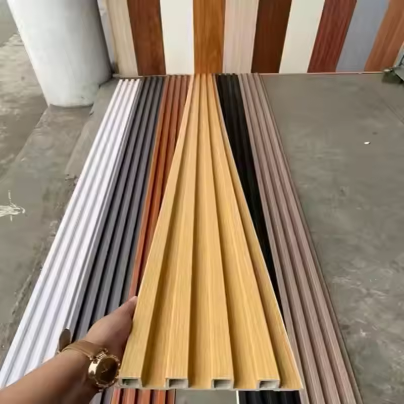 OEM wholesale indoor wall color appearance WPC home groove panel