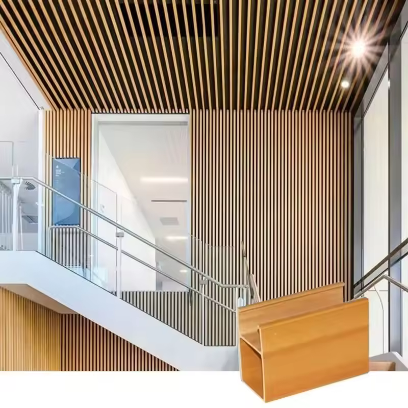 High quality WPC ceiling new fashion suspension system design waterproof hotel decoration