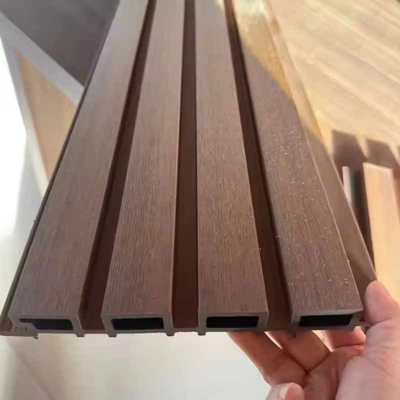 Quality Assurance External WPC Wall Panel Grooved Board