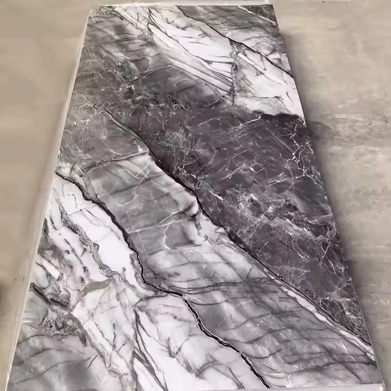 Waterproof bathroom panels Wood veneer wall panels Bamboo charcoal wood veneer wall panels Marble wall panels