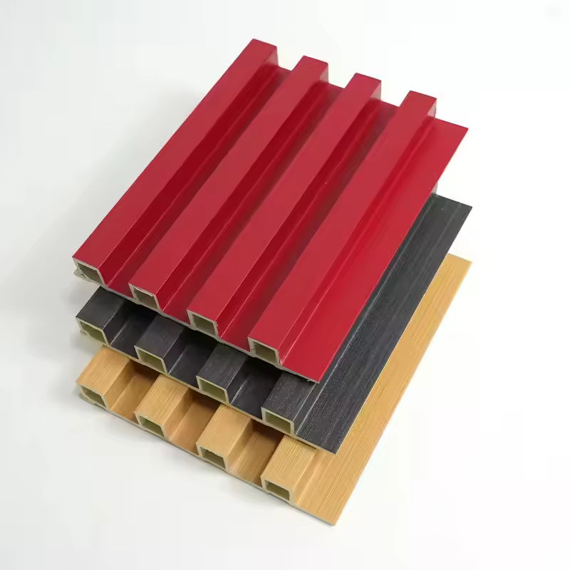 Decorative WPC hollow grid panel, interior wall panel, grooved wall panel, revdecoración interior