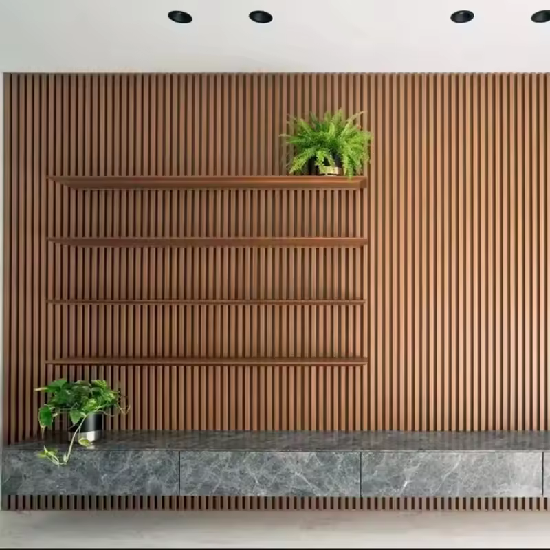 Interior Structural Panel Waterproof Wood-Plastic Composite (WPC) Wall Panel Wall Decoration