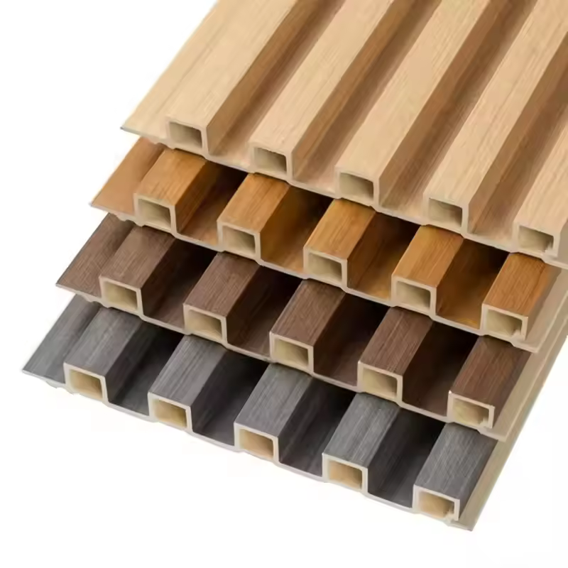 Hot selling quality multi-color ecological wood grille wall panels interior decoration wall material