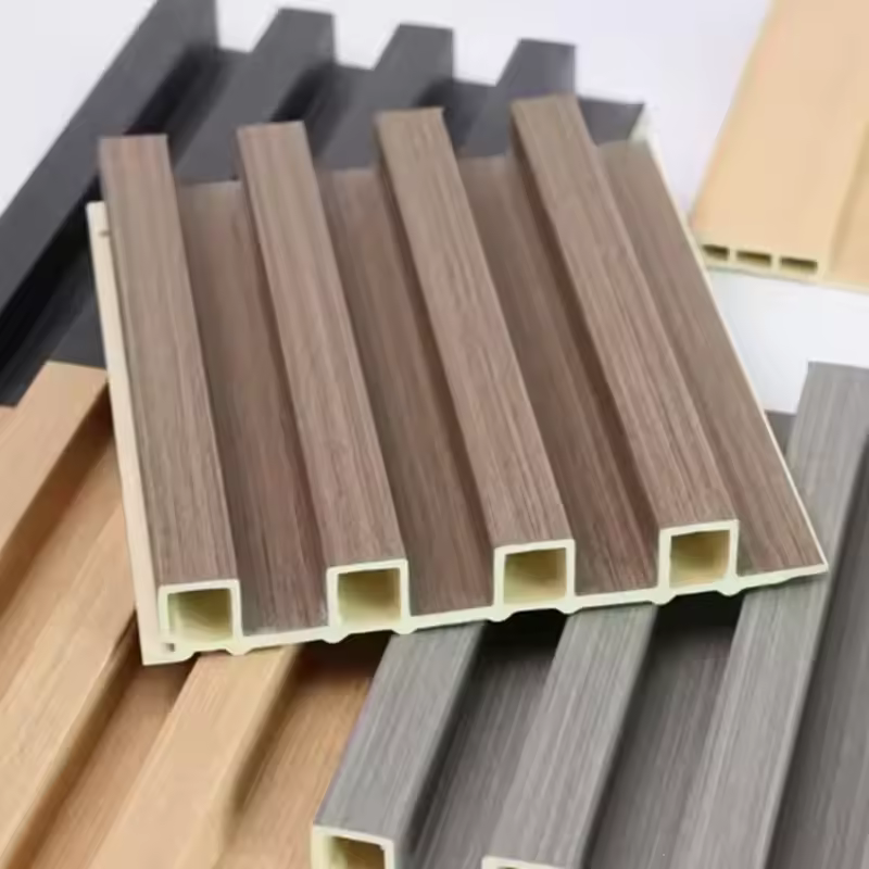 Factory direct supply wood plastic grille wall panel indoor wall decoration preferred material