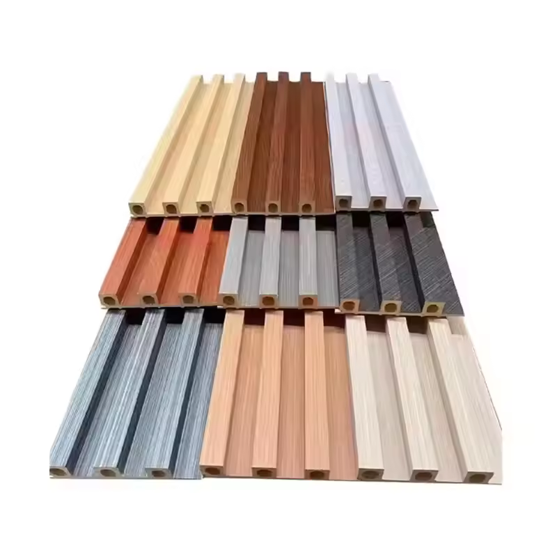 2025 latest style spot bamboo fiber grid background wall concave and convex shape living room / audio-visual room soundproof decorative panel