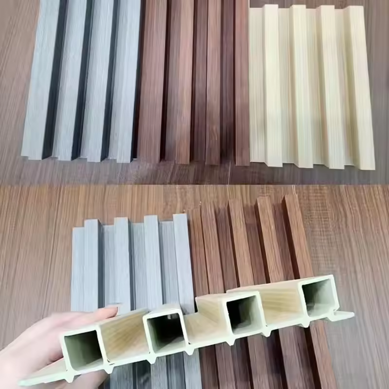 New features wholesale solid wood grille series same color wood veneer background wall panel support custom size