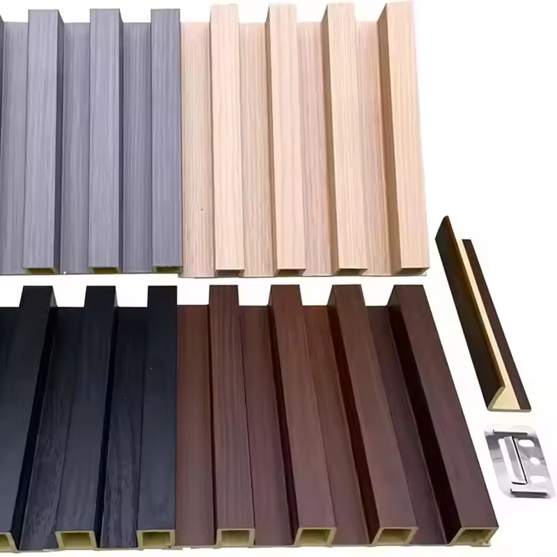 High-quality wholesale multi-color ecological wood grille board waterproof and moisture-proof hotel decoration background wall wall panel customization