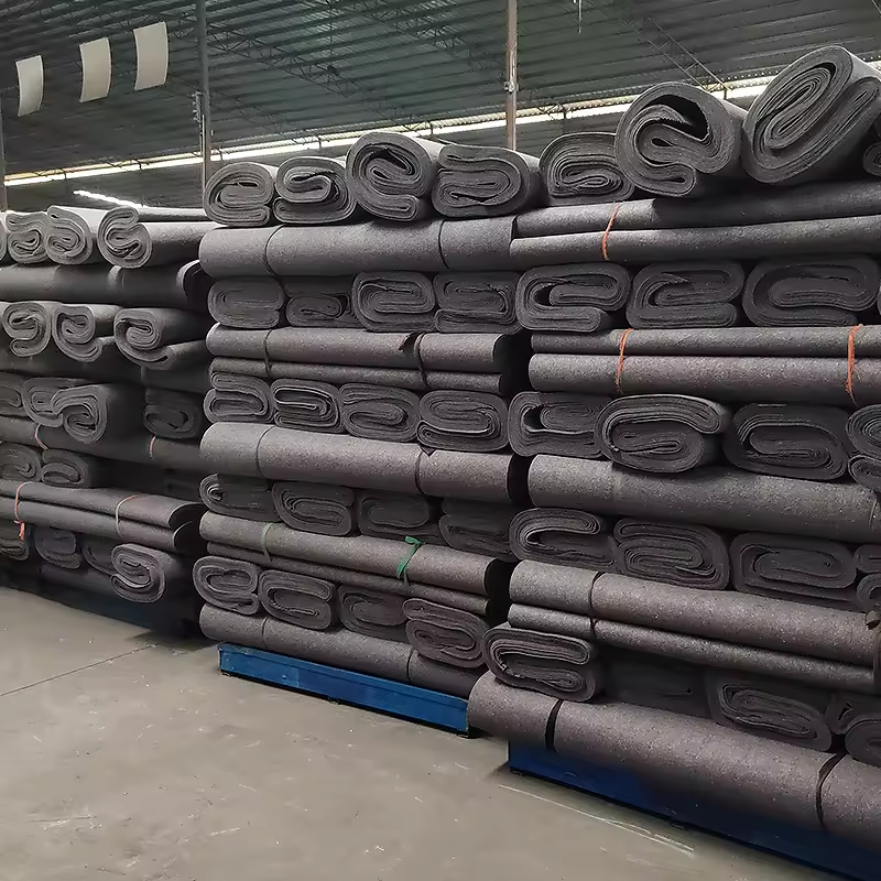专注工地施工防护无纺布羊毛毡布吸收器防水面料