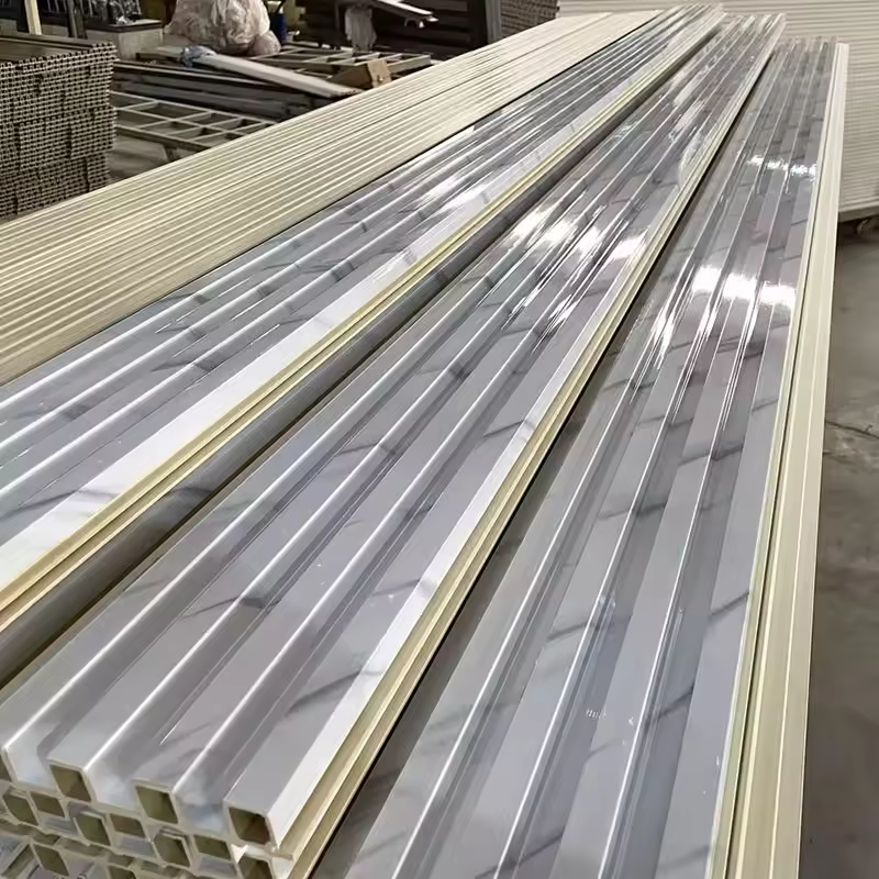 PVC Wall Panel Price Eco-Friendly Interior Wall Cladding Tool-Free Installation WPC Board Wholesale Price