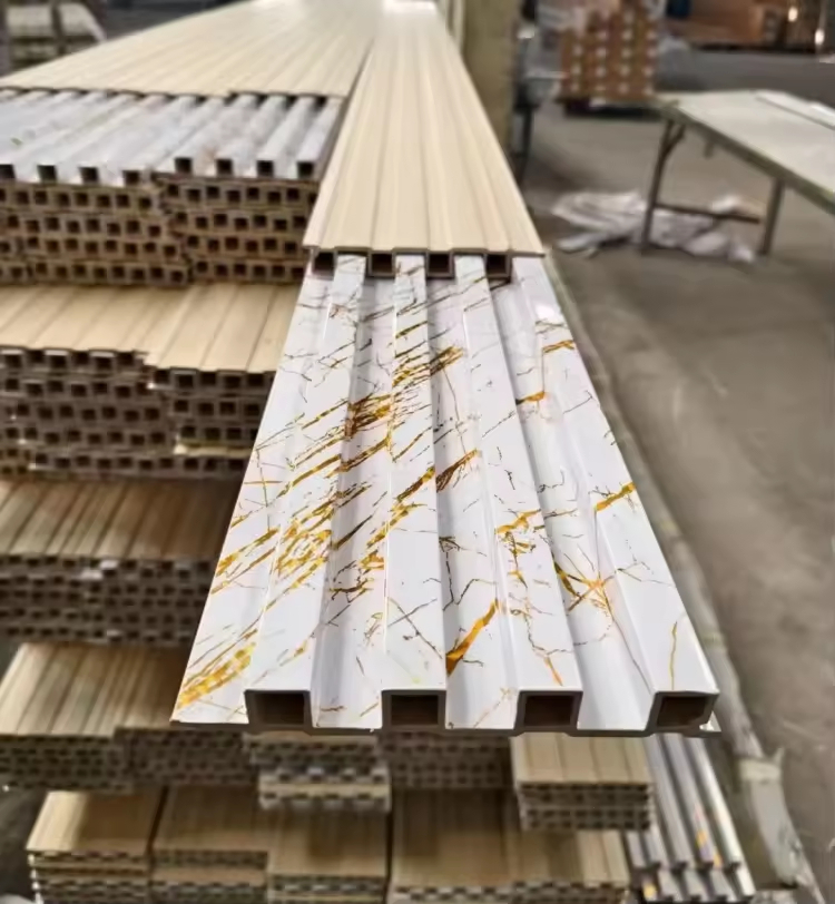 热卖大理石 PVC 墙板 UV 涂层高光客厅电视背景 PVC 墙板