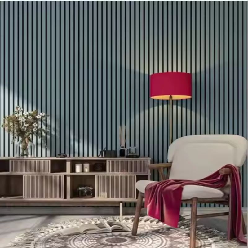 Factory best-selling acoustic board panels, medium density fiberboard, wood veneer, decorative wall panels, noise-reducing wooden slats, partitions, interior