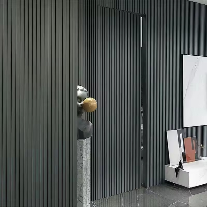 Luxury Wpc Wall Panel Waterproof Design Office Wall Ceiling Decoration Wood Plastic Composite Wall Panel