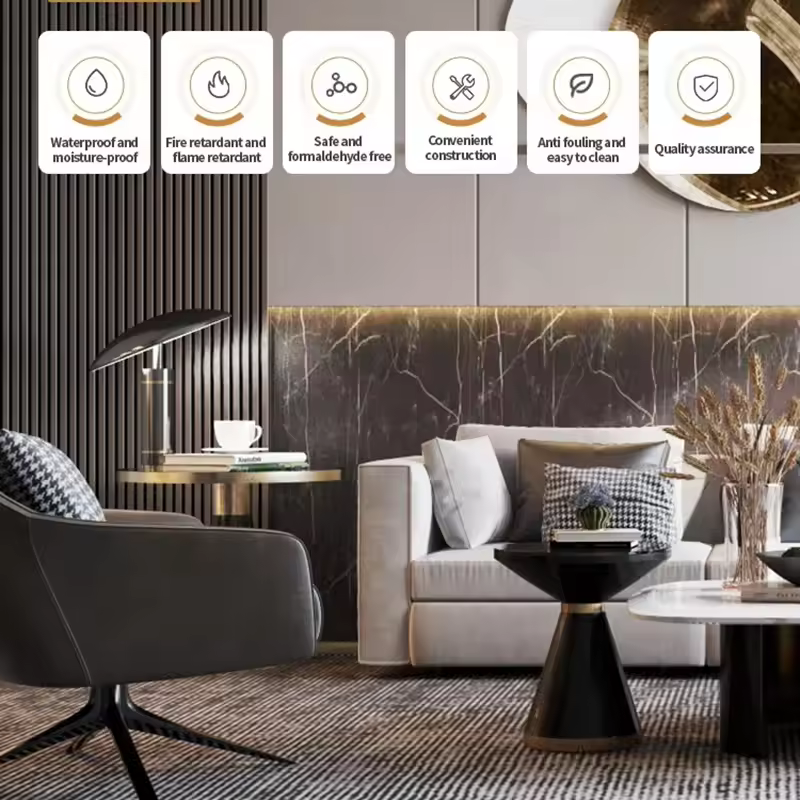 室内结构板防水木塑复合木塑墙板墙面装饰