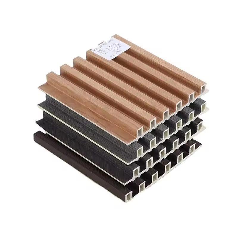 High quality wholesale wpc wall panels multi-color hollow living room background wall decoration