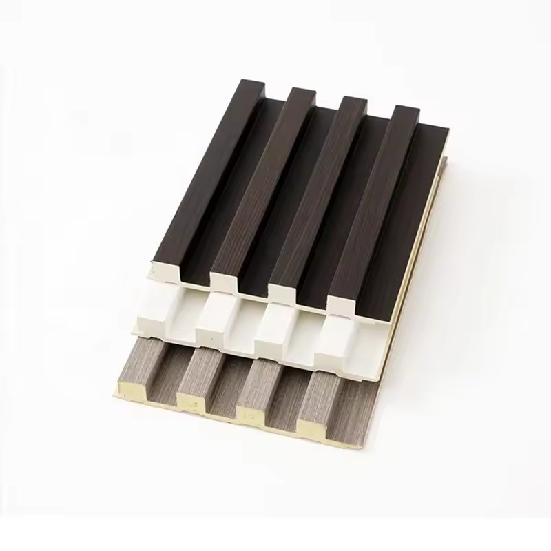 Factory direct sales wpc wall panel two-color splicing hotel wall decoration