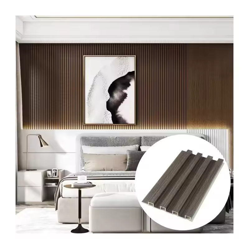 Customizable high quality 3DWPC wall panels for modern interior wood plastic composite decorative graphic design solutions