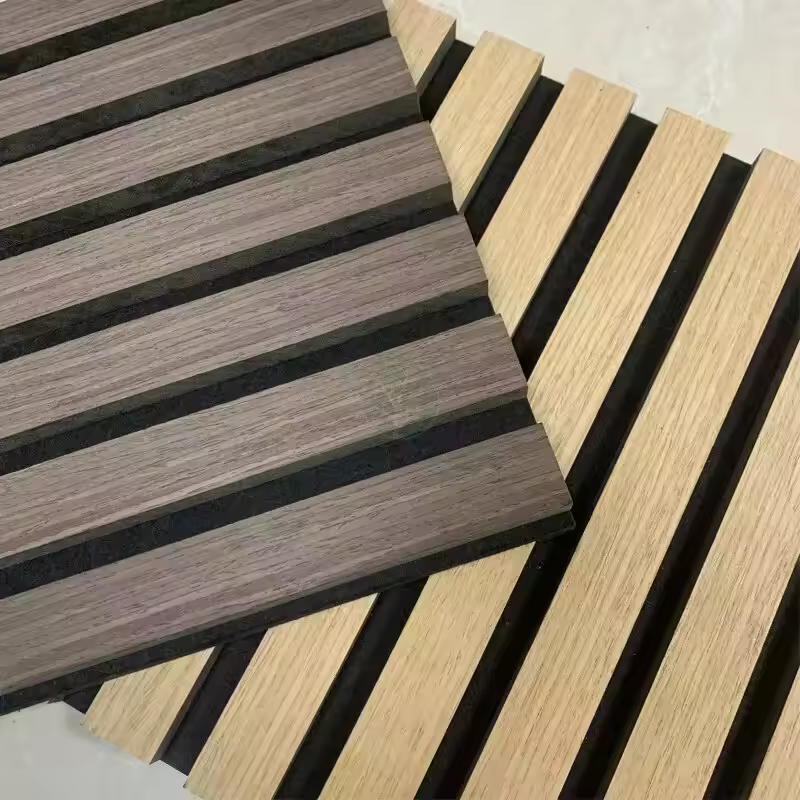 Factory supply noise insulation panels fireproof sound absorbing board wooden sound absorbing wall decoration modern style suitable for indoor hotel noise reduction apartment