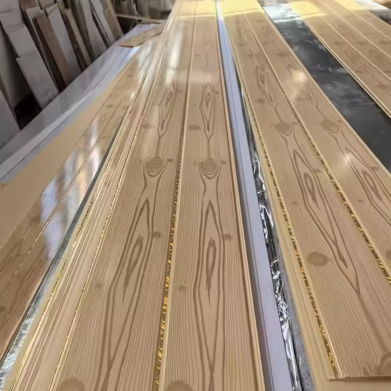 ModernPVC Panel Ceiling,High Gloss Laminated PVC Ceiling Boards for Kitchen and Restaurant Walls.